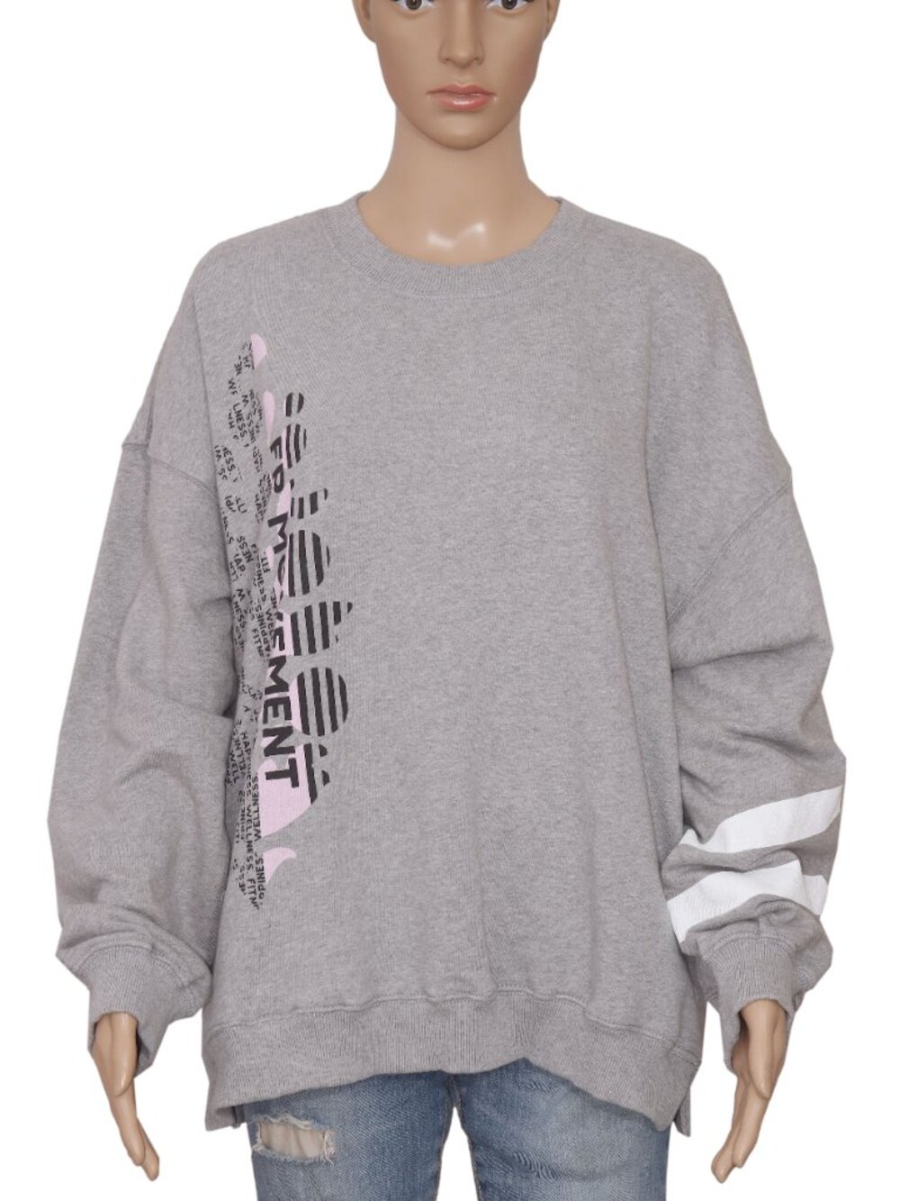 Free People Fp Movement Ash All Star Buti Logo Crew Neck Pullover Sweatshirt XL - Picture 3 of 6